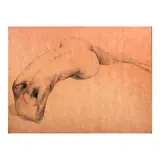 Vicente Manansala, Nude, charcoal on paper