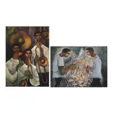 Paco Gorospe, a.) Untitledb.) Untitled, <br /> b.) Untitled<br /> signed (lower right)<br /> oil on canvas<br /> 25" x 35" (64 cm x 25 cm)