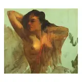 Wenceslao Garcia, Nude, oil on canvas