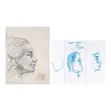 Justin Nuyda, a) Portrait of a Lady b) Portrait of Cenon Rivera