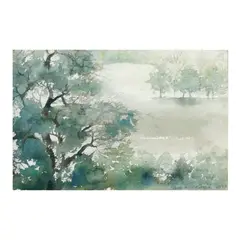 Landscape by Manuel Baldemor, watercolor on paper, sold Oct 2024