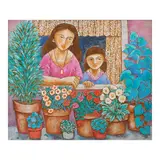 Mario Parial, Mother and Child, acrylic on canvas