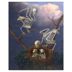 Sandra Yagi, The Feeding, oil on panel