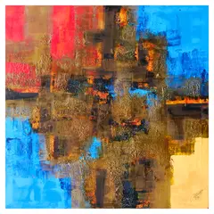 Ivan Acuña, Metalscape Series, acrylic on canvas
