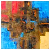 Ivan Acuña, Metalscape Series, acrylic on canvas