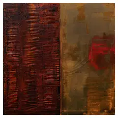 Metalscape Series VIII by Ivan Acuña, oil on canvas, sold Oct 2024