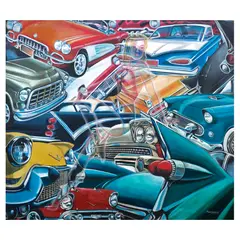 Raul Jorolan, Muse on Wheels, oil on canvas
