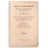 Claro Recto, Codigo de Procedimiento Civil (Tomo I, Segunda Edicion)