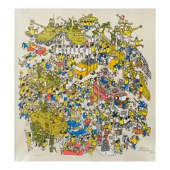 Larry Alcala, People's Power, serigraph 7/201