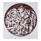 Fish Vendors by Anita Magsaysay-Ho, serigraph, sold Jul 2024