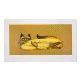 Juvenal Sansó Garrit, Fat Cat, lithograph 154/260