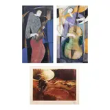 a.) Musician b.) Musician c.) Nude by Unidentified artist, a.) acrylic on canvas <br /> b.) acrylic on canvas <br /> c.) print, sold Jul 2024