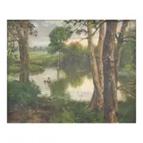 Serafin Serna, Landscape, oil on canvas<br />