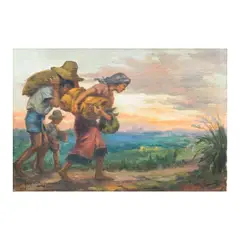 Tomas Bernardo, Pauwi na, oil on canvas