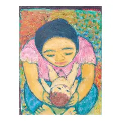 Mag-Ina by Antonio Austria, oil on canvas, sold Jul 2024
