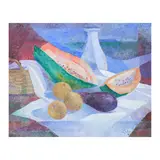 Andi Cubi, Still Life, oil on canvas