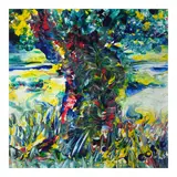 Allan Cosio, Abstract, acrylic on canvas