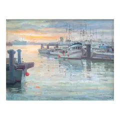 Sofronio y Mendoza, Pier, oil on canvas