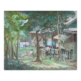 Sofronio y Mendoza, Rural Scene, oil on canvas