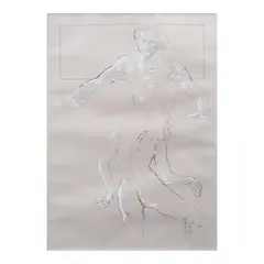 Isabel Diaz, Nude, graphite and gouache on paper