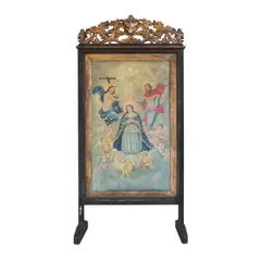 Zacarias Arevalo, La Coronacion De La Santisima Virgen Maria, oil on canvas