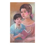 Ton Raymundo, Mother and Child, pastel on paper