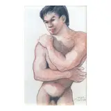 José T. Joya, Steve, pastel on paper