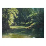 Eduardo Perrenoud Jr., Crystal Lagoon, oil on canvas