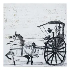 Kalesa by Paco Gorospe, oil on canvas, sold Jul 2024