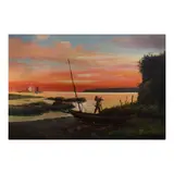 Seaside by Cesar Buenaventura, oil on canvas, sold Jul 2024