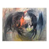 Sabong by Cesar Buenaventura, oil on canvas, sold Jul 2024