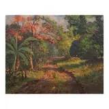 Teodoro Buenaventura, Landscape, oil on canvas