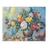 Edgar Doctor, Still Life (Flower), oil on canvas
