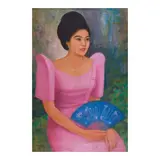Wardoyo Sugiarto, Portrait of Mrs. Imelda Romualdez Marcos, oil on canvas