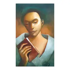Untitled by Emmanuel Garibay, oil on wood, sold Jul 2024