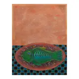 Raul Lebajo, GrinFish, oil on canvas