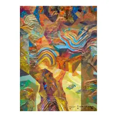 Aner Sebastian, Abstract, acrylic on canvas