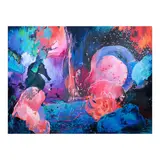 Nikki Ocean, Implasion, acrylic on canvas