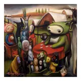 Froilan Calayag, (Hurting Each Other) The Game That We  Use to Play, oil on canvas