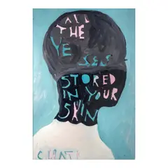 Chati Coronel, All The Yeses Stored in your Skin, acrylic on paper
