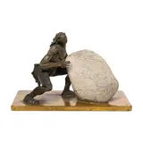 Ben Hur Villanueva, Untitled, brass and stone