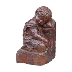 Sleeping Child by Fred Baldemor, hardwood, sold Jul 2024