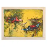 Hoi Lebadang, Fishing Village, lithograph 177/275