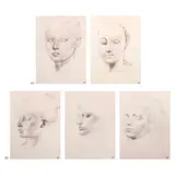 Riel Hilario, a.) Profiles b.) Profiles, a.) graphite on paper<br /> b.) graphite on paper<br />