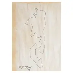 Hernando R. Ocampo, Abstract, pen and ink on paper