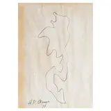 Hernando R. Ocampo, Abstract, pen and ink on paper