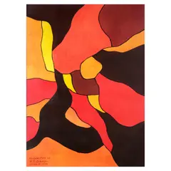 Hernando R. Ocampo, Abstraction 60, watercolor on paper