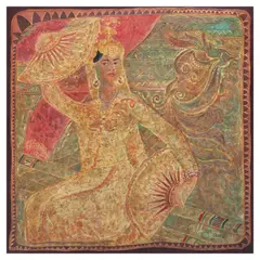 Jun Alfon, Dancing Lady, oil on canvas