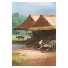 Eddie Sarmiento, Bukid, oil on paper