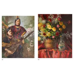 Vidal Alcoseba, a.) Two Women b.) Still Life, a.) oil on canvas <br /> b.) oil on canvas